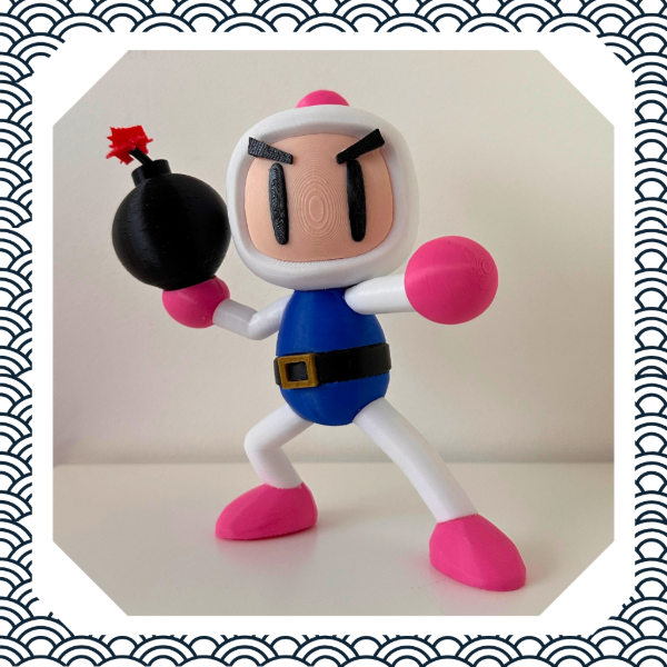 Producto - Figura Bomberman 18cm Full Color - Figura Gamer Coleccionable