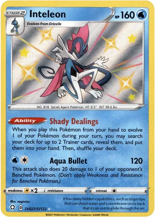 Producto - Inteleon - SV027/SV122 - Shining Fates - Holo