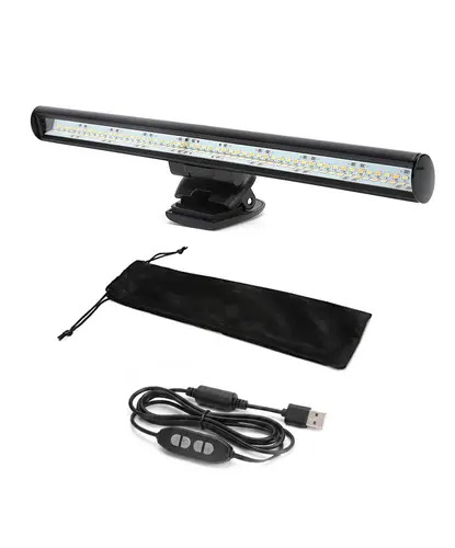 Producto - Lampara LED USB p/monitores y notebook -3W -4 niveles de brillo -3 tonos de luz - 6