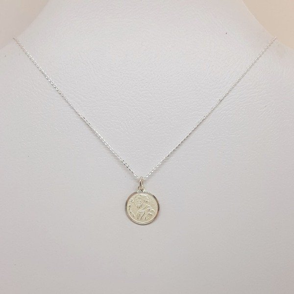 Producto - Cadena con dije San Benito, de plata (cod910-3459)