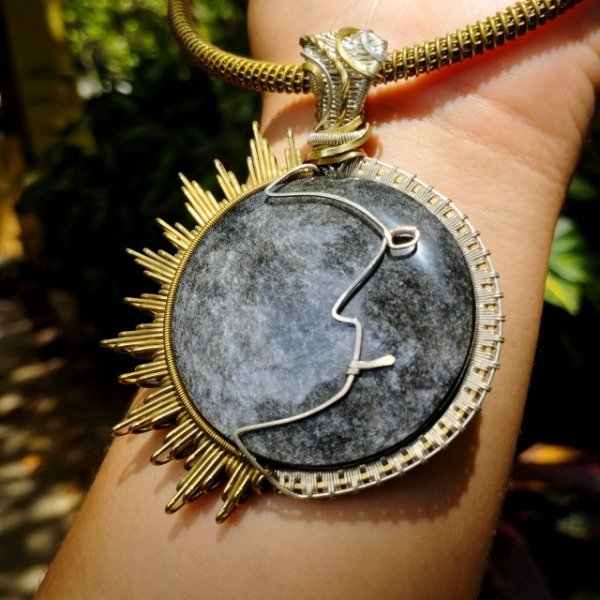 Producto - Gran Eclipse Obsidiana Bronce y Plata