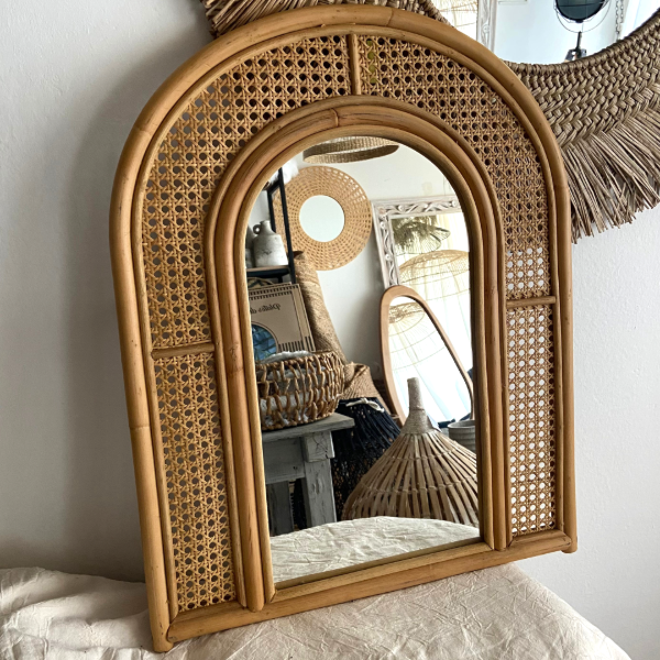 Producto - ESPEJO ARCO RATÁN Y ESTERILLA