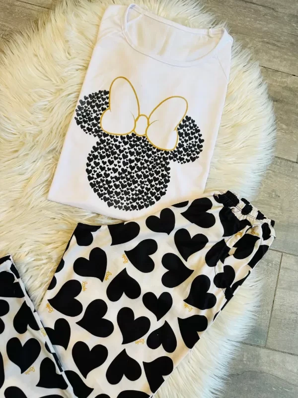 Producto - Pijama Minnie corazones adultos manga corta - 1