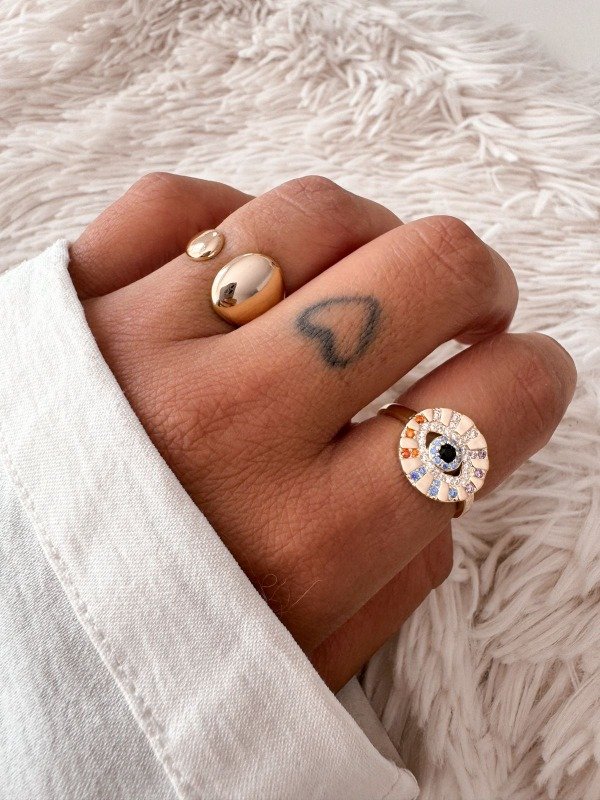 Producto - Anillo ojo turco gold