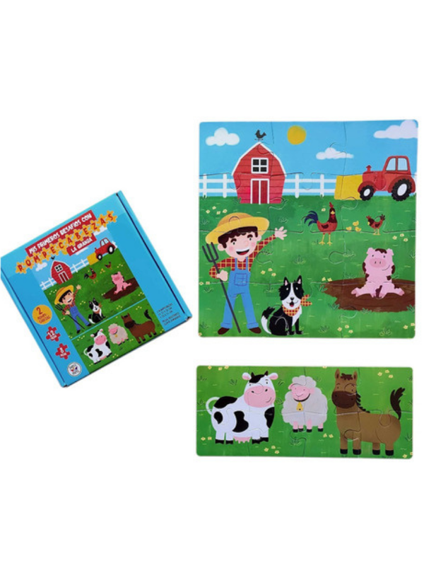 Producto - ROMPECABEZAS LA GRANJA 12 Y 8 PIEZAS