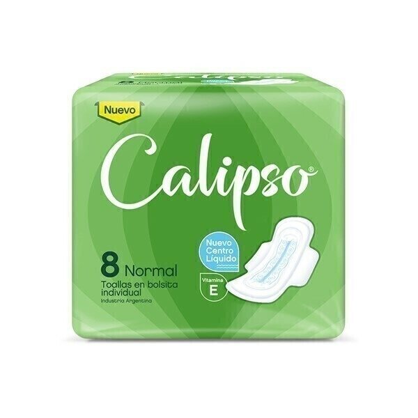 Producto - Toallita femenina normal c/alas Calipso x8u