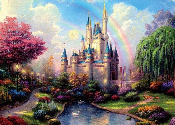 Producto - DIAMOND PAINTING 20X30 CASTILLO Y ARCOIRIS