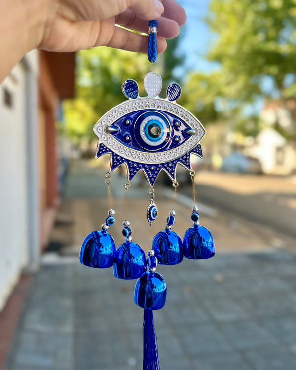 Producto - Llamador Ojo Turco  Metal con campanas