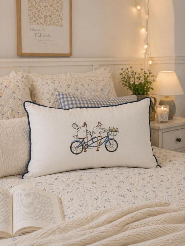 Producto - Almohada de Campo bordada Ride and Bloom