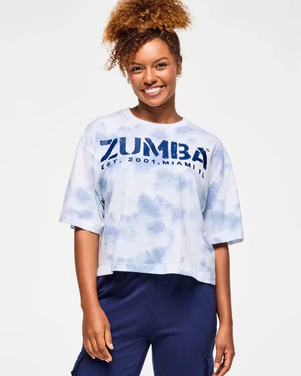 Producto - Blue Jean Oversized Boxy Crop Top