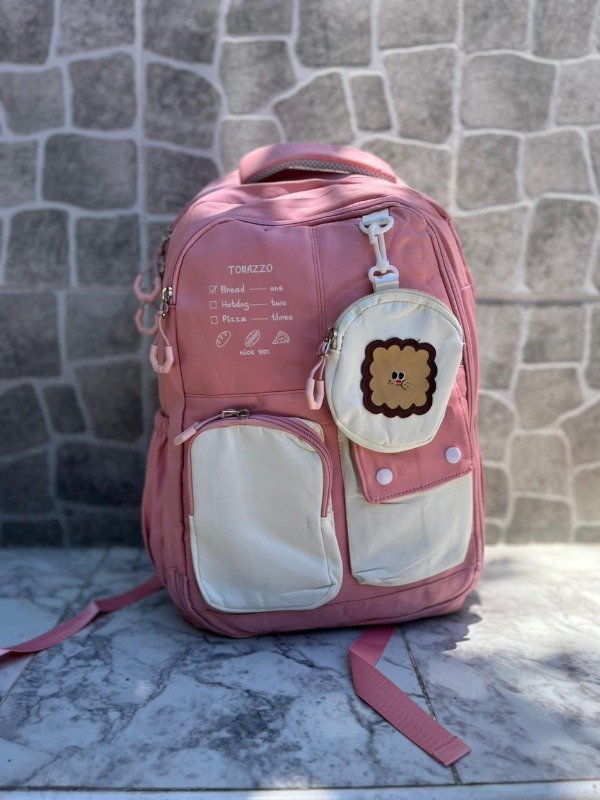 Producto - MOCHILA KAWAII GALLETA C/MONEDERO ART.HD66041-B
