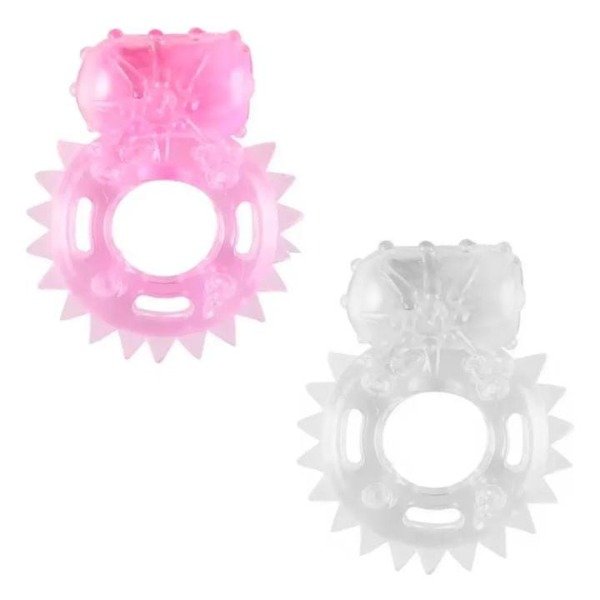 Producto - Anillo peneano vibrador cristal o rosa - pilas incluidas