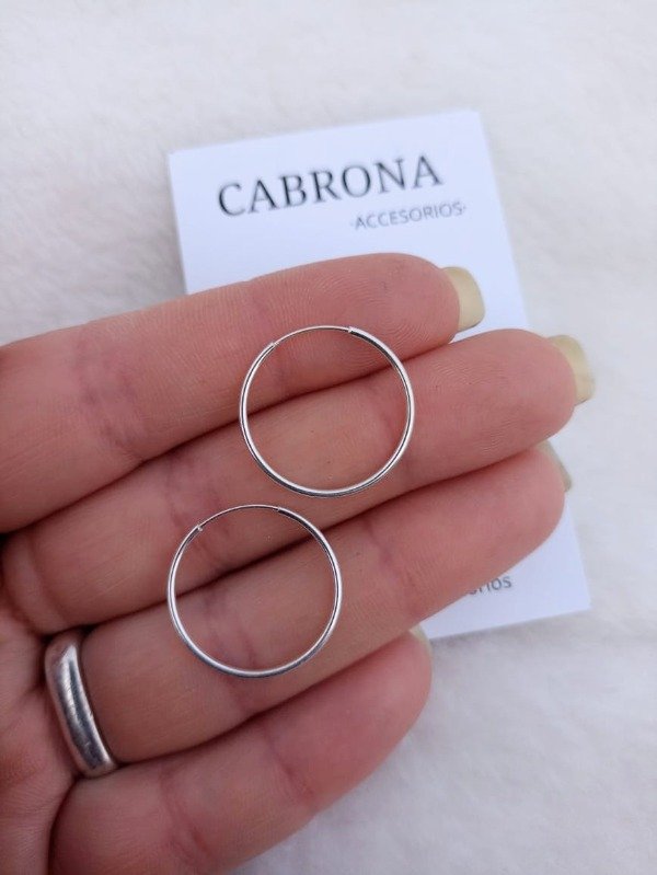 Producto - Argollitas Cubanas lisas 2cm