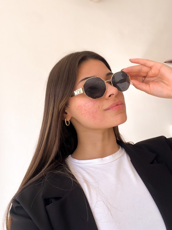 Producto - Gafas Hexa Celine Negro Dorado