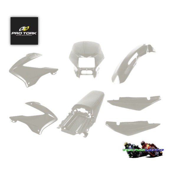 Producto - KIT PLASTICOS MOTOMEL 150 SKUA (07 PCS) -BLANCO  [PROTORK] -48950
