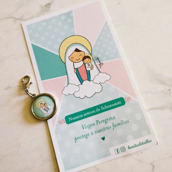 Producto - REGALO PACK ESTAMPA ADVOCACION CON MEDALLITA VIRGEN SCHOENSTATT
