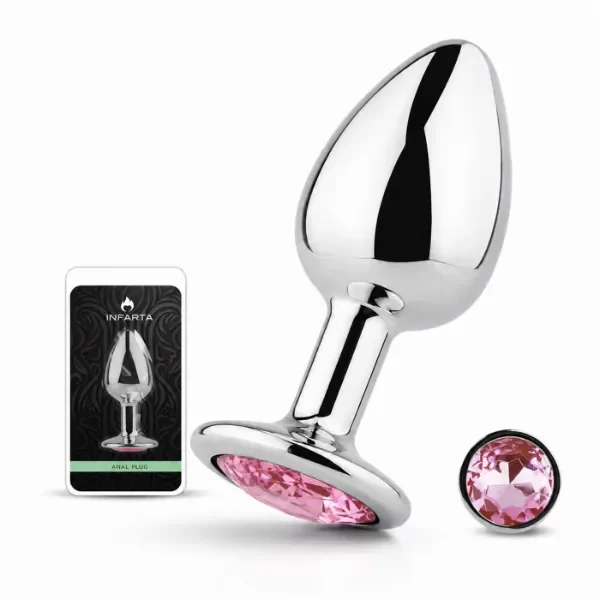 Producto - ANAL PLUG EROS METAL SMALL PINK - 1