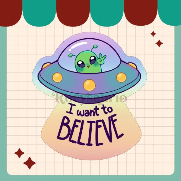 Producto - Sticker Holo - Alien