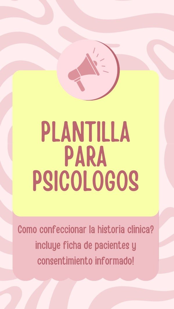 Producto - Plantilla para psicologos