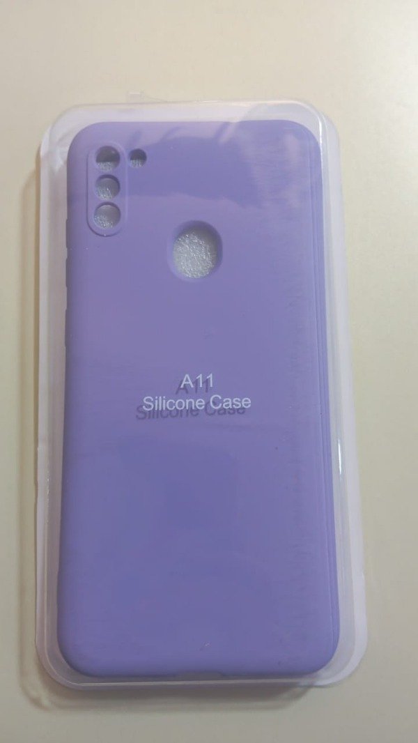 Producto - Funda Silicone Case Lila para Samsung A11