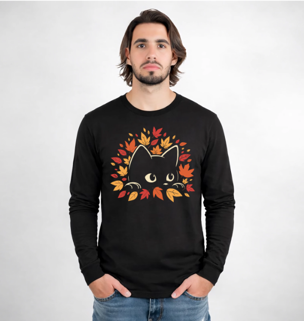 Producto - Remera manga larga  Gatito otoño
