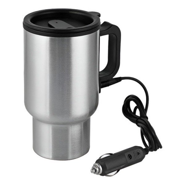 Producto - Vaso térmico gris con conexión para auto 12v 400 cc