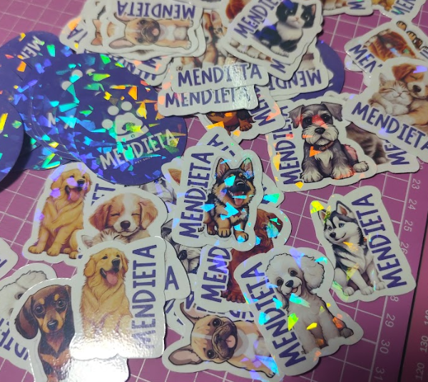 Producto - Stickers/tarjetas holográficos. (Plancha A4) - 5