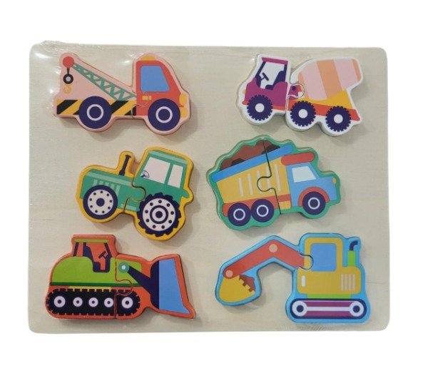 Producto - Rompecabezas 3d Encastre Bloque Madera Montessori 1 A 3 Años - 7