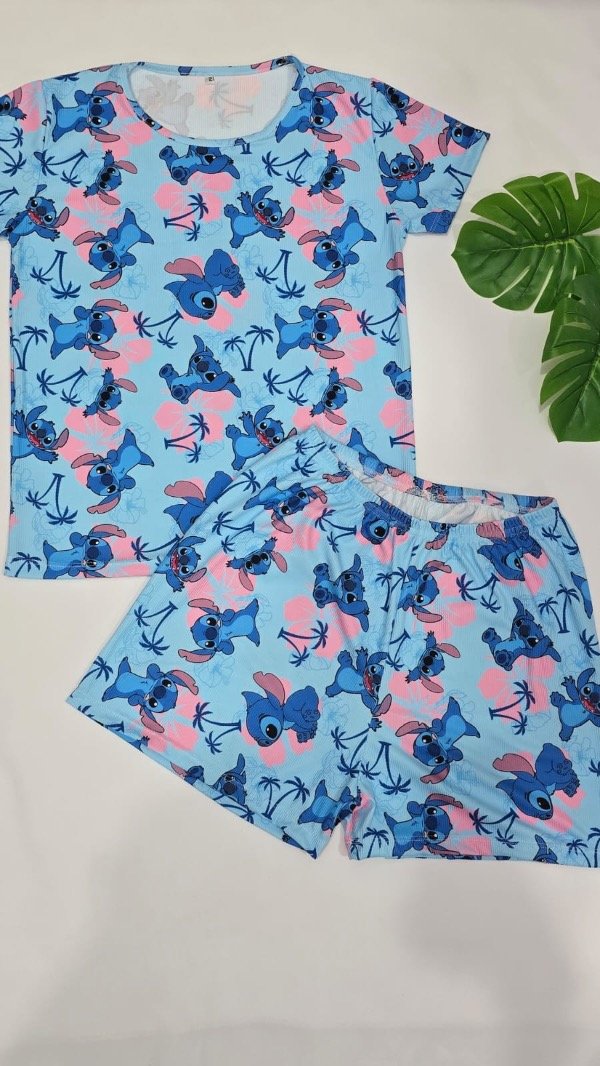 Producto - Pijamas de adultos morley Stitch celeste