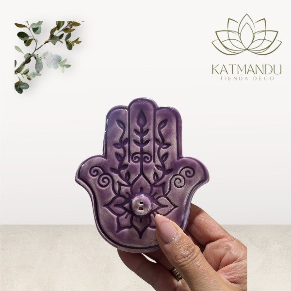 Producto - Porta Sahumerio Mano de Fátima - 2