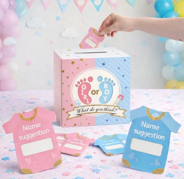 Producto - CAJA DE VOT. 12 DE CADA  UNO - GENDER REVEAL "GIRL OR BOY"