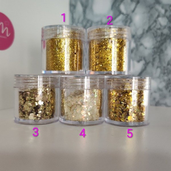 Producto - Glitter dorado Eloíse