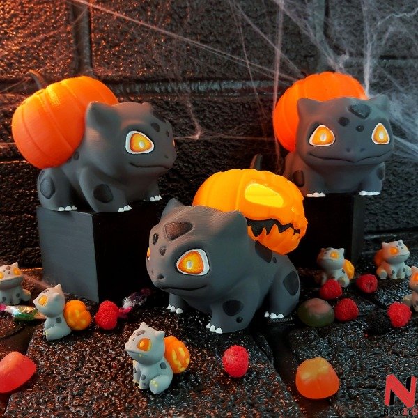 Producto - Bulbasaur Halloween C/vela led