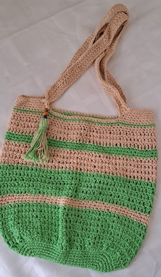 Producto - Bolso verde y beige