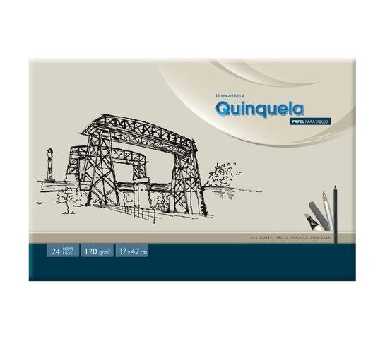 Producto - BLOCK DE DIBUJO 32X47CM BLANCO 24 HOJAS QUINQUELA