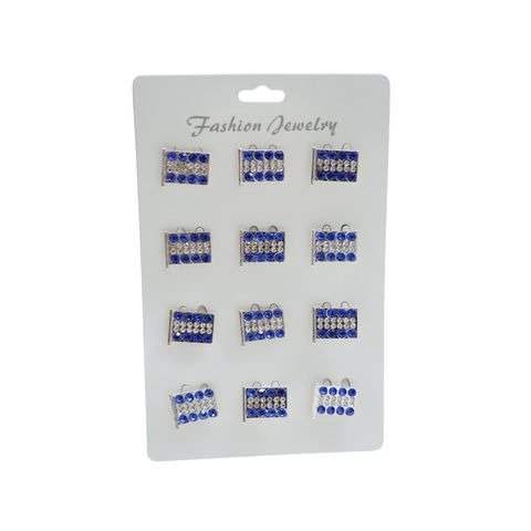 Producto - ESCARAPELA BANDERA CON STRAS 2X1.5CM BLISTER X12