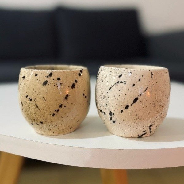 Producto - CUENCO CERÁMICA NATURAL SALPICADO