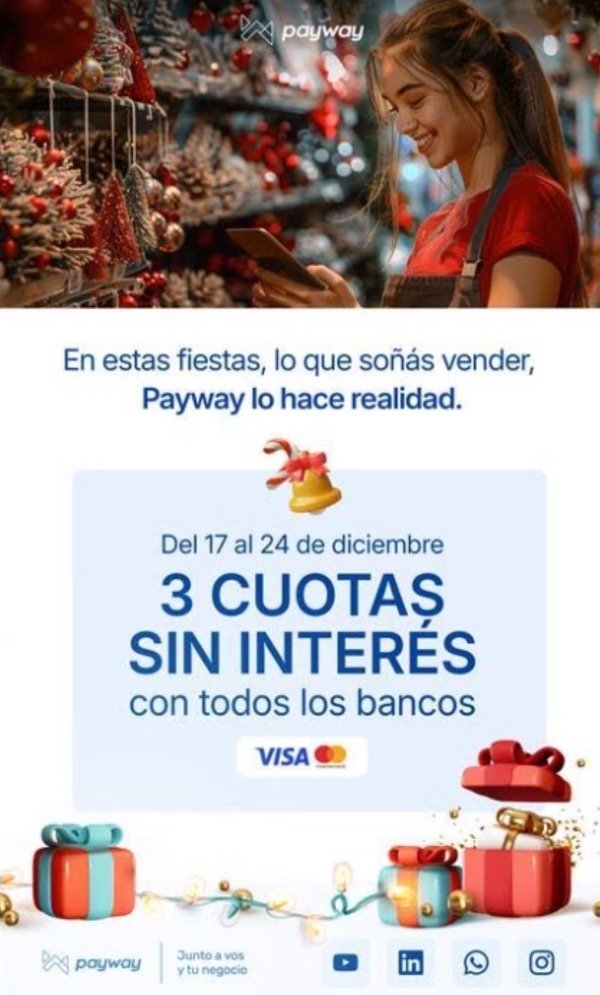 Producto - Promo Visa Master Bancarizada 3 sin interes del 17 al 24/12