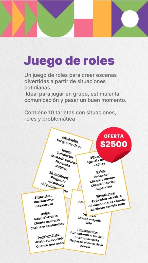 Producto - Juego de roles