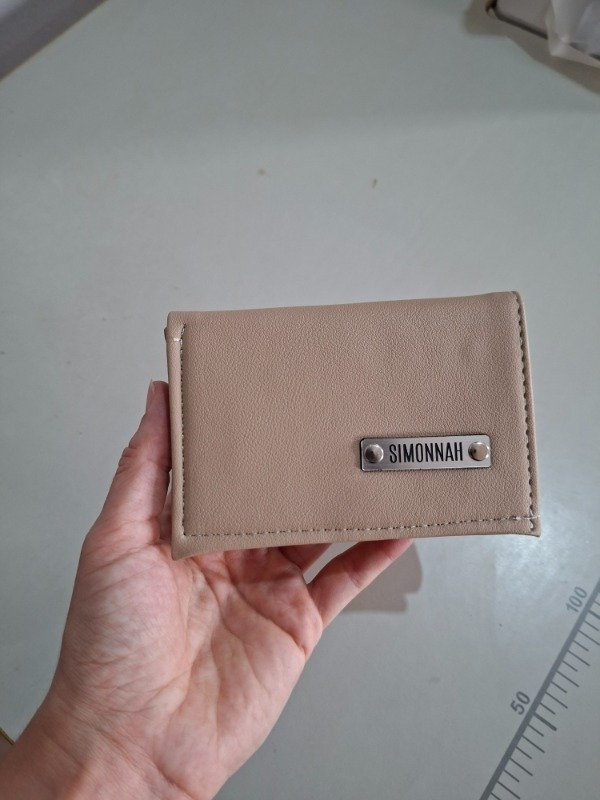 Producto - Mini Billeteras Beige fallas mínimas