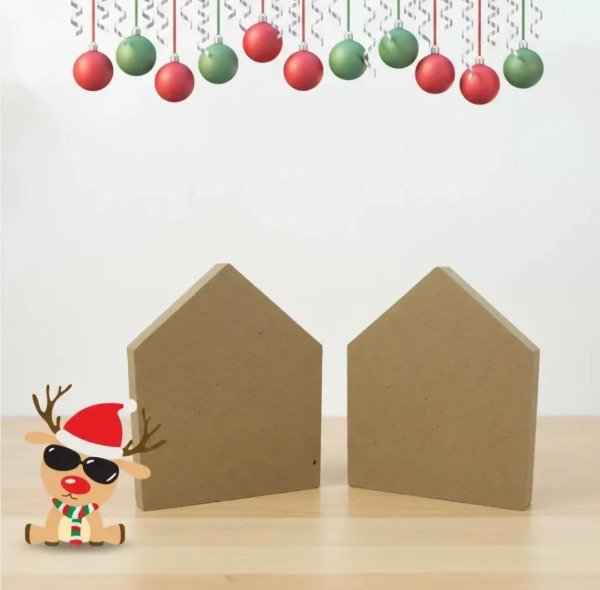 Producto - 2 Casitas Lisas 7,5x9,5cm