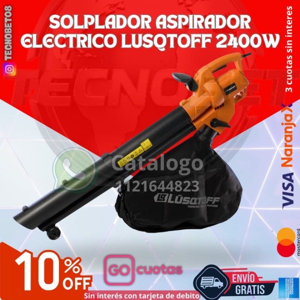 Producto - SOPLADOR ASPIRADOR ELECTRICO LUSQTOFF 2400W