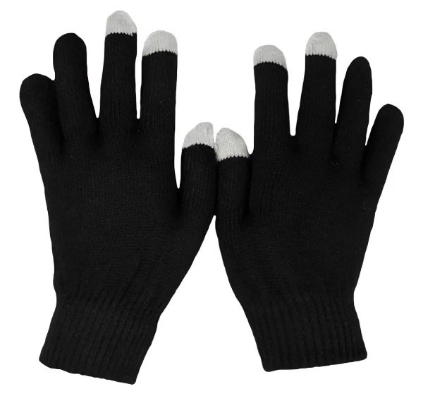 Producto - Guantes negro con dedo tactil