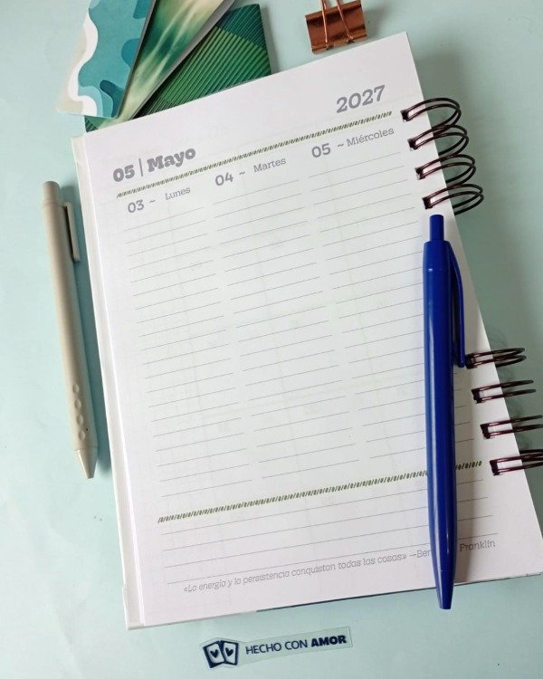 Producto - Agenda semanal Vertical Marine - 8