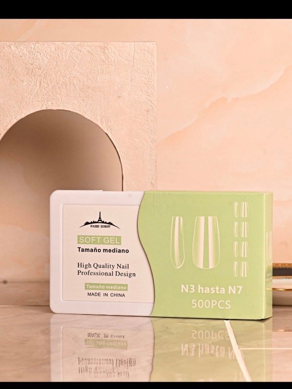 Producto - Tips soft gel París Night x 500. del nro 3 al 7 - 0