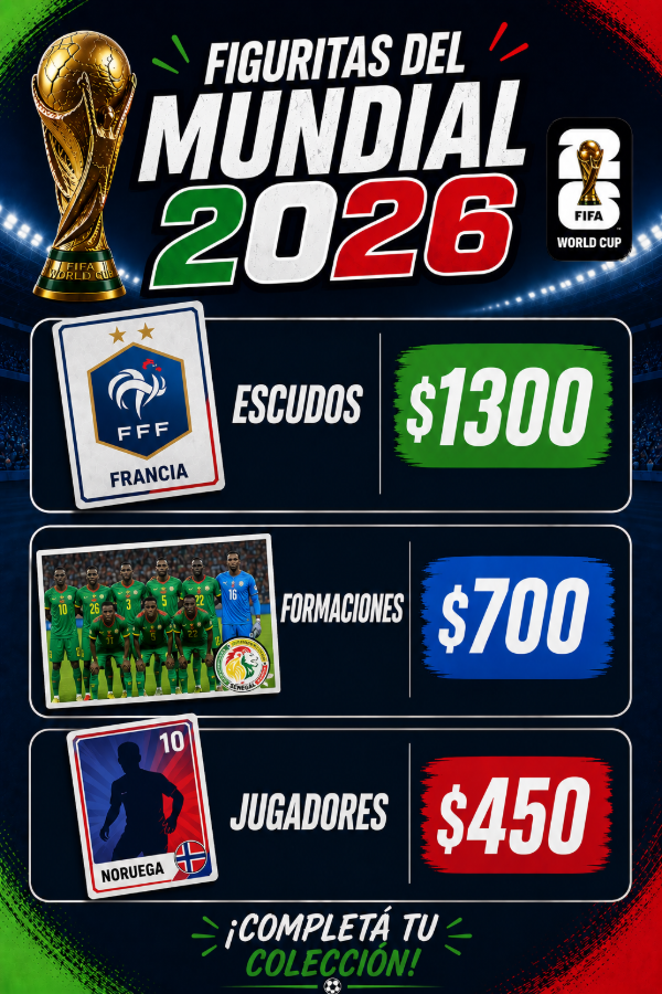 Producto - Grupo I - FRA/SEN/IRQ/NOR - Mundial 2026