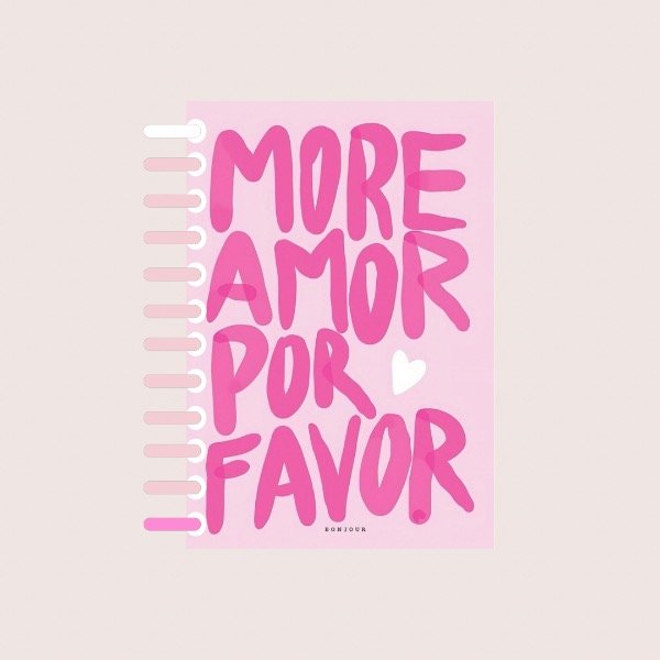 Producto - Cuaderno More amor por favor rosa
