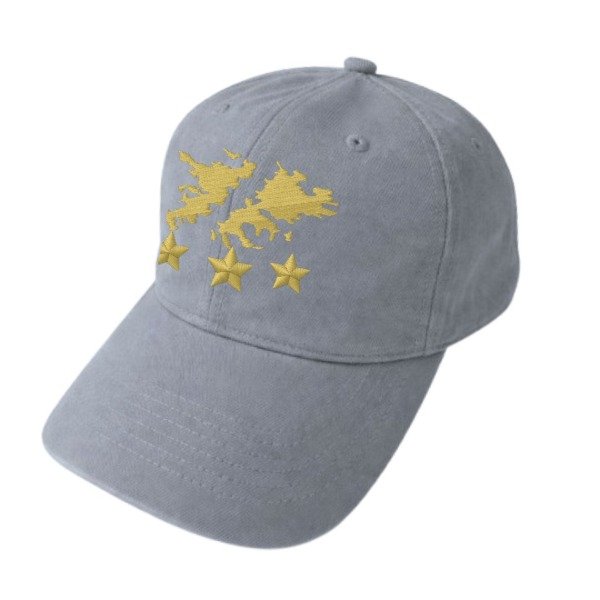 Producto - Gorra Lisa Malvinas Argentinas y 3 Estrellas Bordado Premium