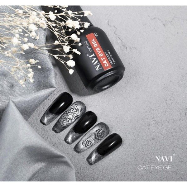 Producto - Esmalte Navi ojo de gato Diamond plateado