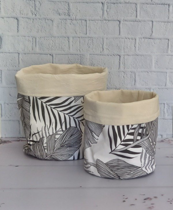 Producto - Set de Canastos Redondos Hojas 2